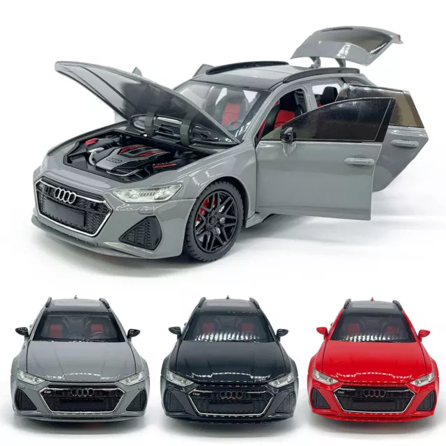 1:24 2022 Audi RS6 Avant Wagon Model Car Toy Cars Diecast Toys for Kids Boys