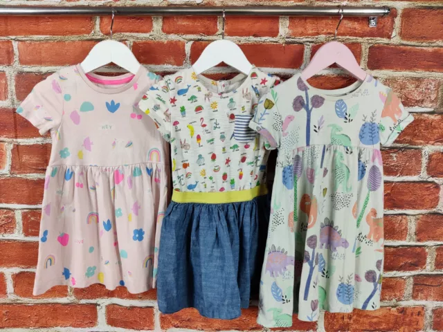 Girls Bundle Age 2-3 Years Next M&S Short Sleeve Summer Dress Set Dinosaur 98Cm