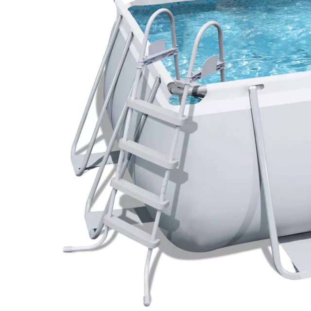 Bestway 18ft x 9ft x 48in Rectangular Frame Above Ground Pool and Cleaning Kit 3