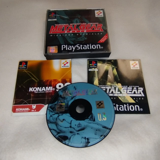 Metal Gear Solid + Missions Spéciales Pack (PS1) - Édition Complète - Très Bon état - PAL FR
