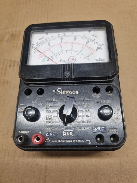 BACH-SIMPSON 260 SERIES 7P Multimeter V Ad/Dc Ohms Made In England ...