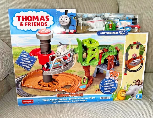 Sodor Adventure Set THOMAS THE TANK Engine - Sodor Safari Tiger Adventure Motorised Set ...