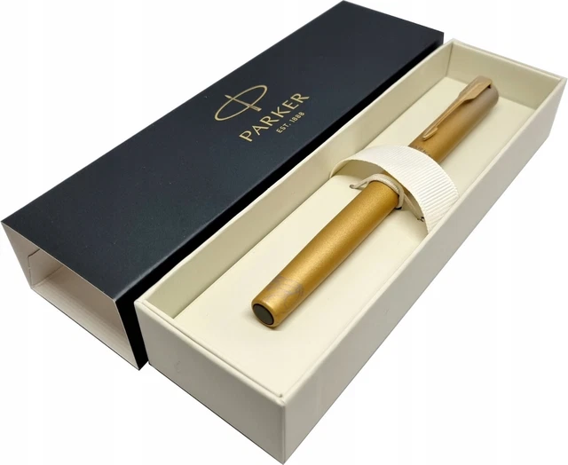 Stylo Plume PARKER 75 Plaqué Argent Grain D'orge – Plume En Or – Occasion – Argenté – État à Vérifier En Photos