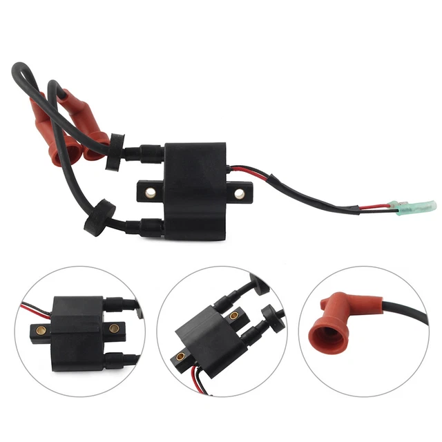 Boat Ignition Coil Assy for Yamaha Outboard 9.9-15hp 6B4-85570-00 6B4-85530