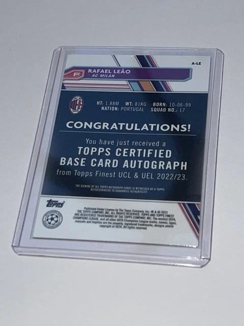 2024-25 Topps Finest UCC Rafael Leao Gold Lava Auto /50 (Neuf (Voir description)) à Baar pour CHF 21 – avec livraison | Acheter sur