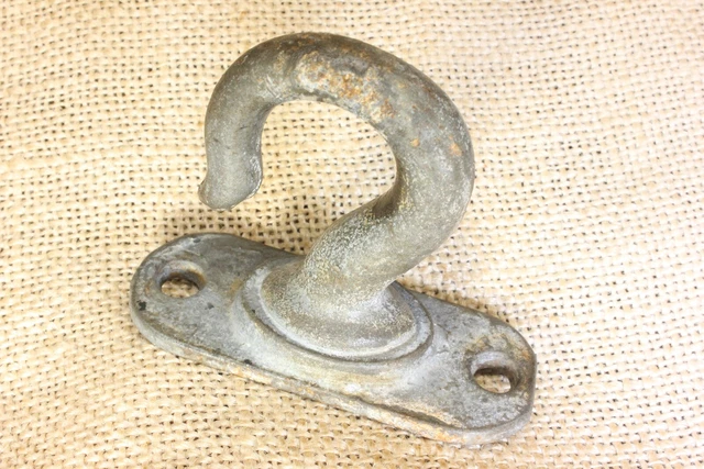 old Plant Hook Porch Ceiling Barn find galvanized iron vintage 2 3/4 x 1 1/8” 3