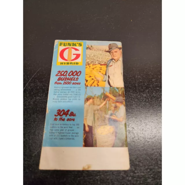 Vintage 1956 Funks Hybrid Corn Data Notebook 2