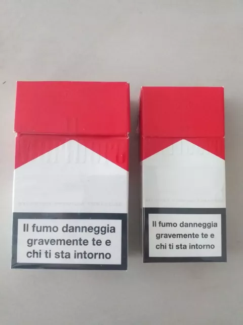 2 Pacchetti Marlboro  Vuoti Pacchetto Da 20 E Pacchetto Da 10