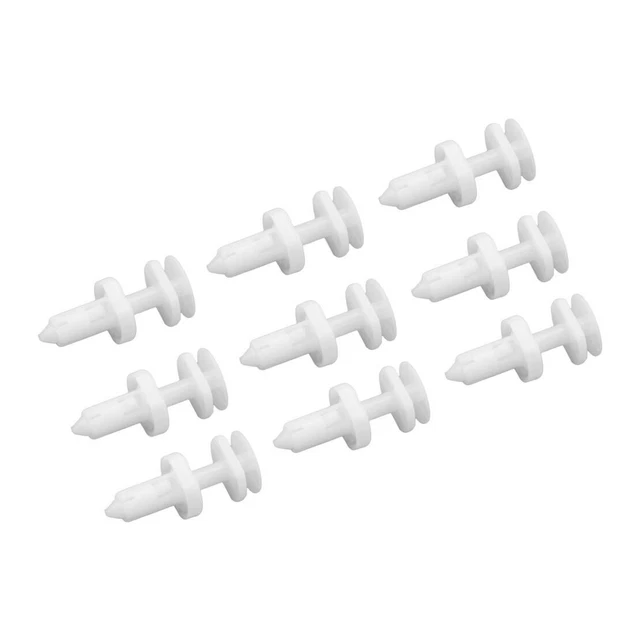 Carbole 50pc Door Panel Retainer Clips – GM Chevy 15960325, 8mm, White