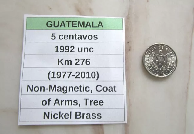 GUATEMALA, 10 centavos, 2009 unc, Km 277.6a (2009-2016), Mayan Ruins