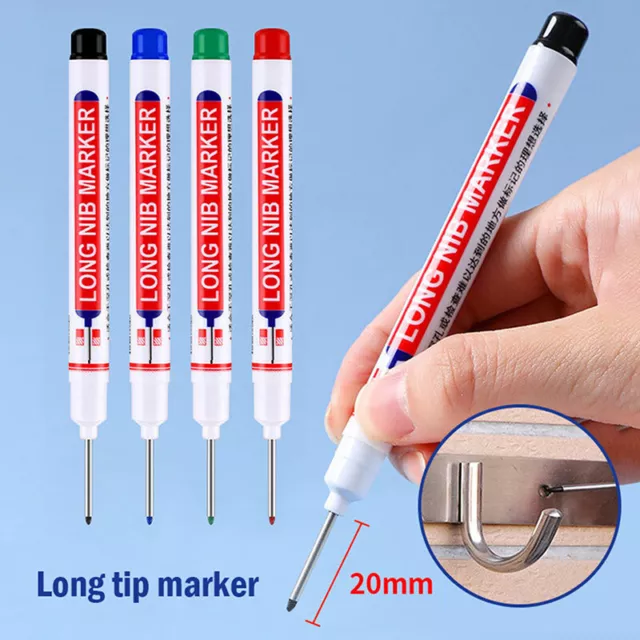 Long Nib Marker Pen Deep Hole Carpenter Lead Marker Pen LN