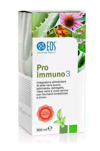 EOS Pro Immuno 3 Compl&eacute;ment Alimentaire Framboise 300 ml