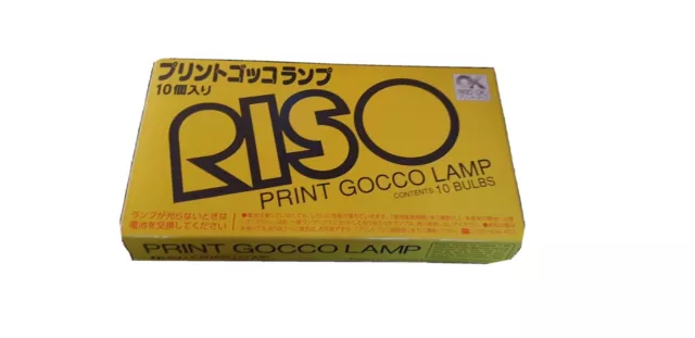 Neuwertig Riso Print Gocco Lamp 10 Birnen