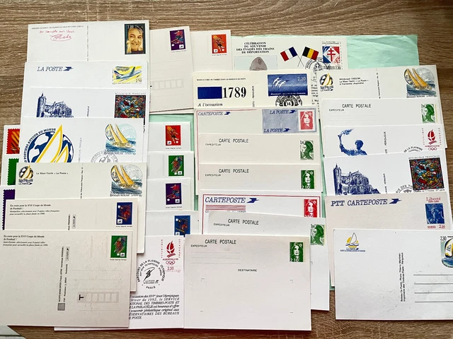 Lot De Timbres Et Cartes Postales – Collection Variée