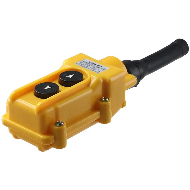 COB-61 PUSH BUTTON Switch Yellow UP Down Hoist Switch Truck Tipper EUR