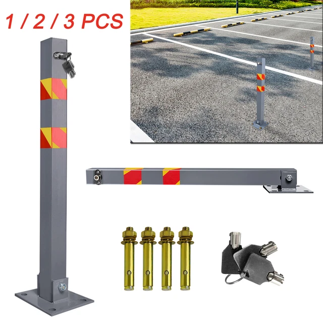 1-3 pz pali di parcheggio pieghevoli 65 cm blocco parcheggio pali di intercettazione parcheggio