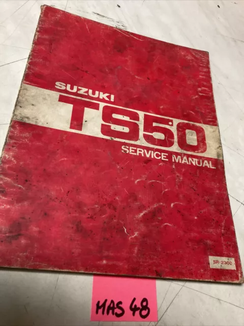 Suzuki TS50 N 1979 50 TS manuel revue technique moto atelier 50TS