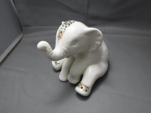 Vintage Lenox China Jewels Figurine - SITTING ELEPHANT - FREE SHIP