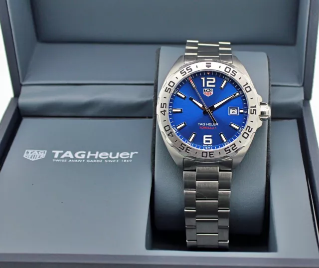 Tag Heuer Formula 1 WAZ1118 Blue Dial & BOX Men's Swiss Watch