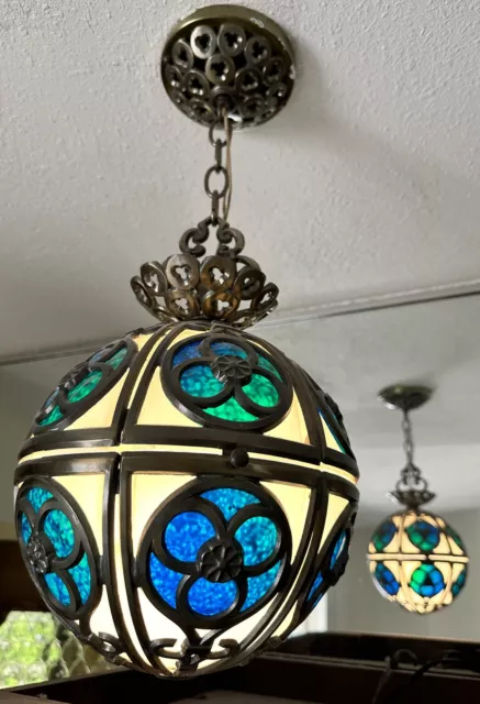 Vintage Mid Century Modern Hanging Lamp Pendant