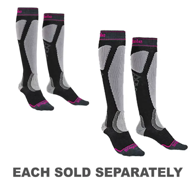 Ski Easy on Merino Performance Socks Smooth All Day Comfortable Graphite/Purple