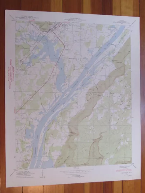 Stevenson Alabama 1950 Original Vintage USGS Topo Map