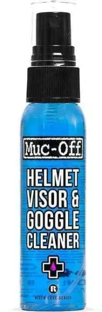 Muc-Off Motorcycle Motorbike Helmet, Visor & Goggle Cleaner Big 250ml Bottle