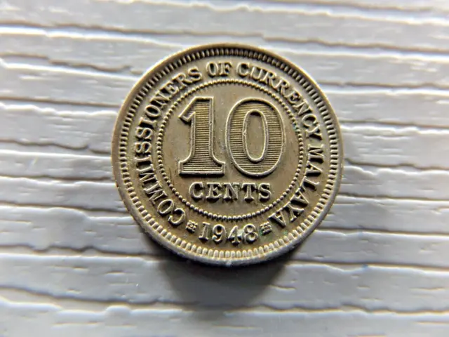 Malaya 1948 10 cents