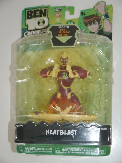 BEN 10 OMNIVERSE HEATBLAST 5" with Shooting Flame Bandai NEW in BOX