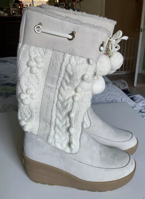 Juicy couture wedge sales boots