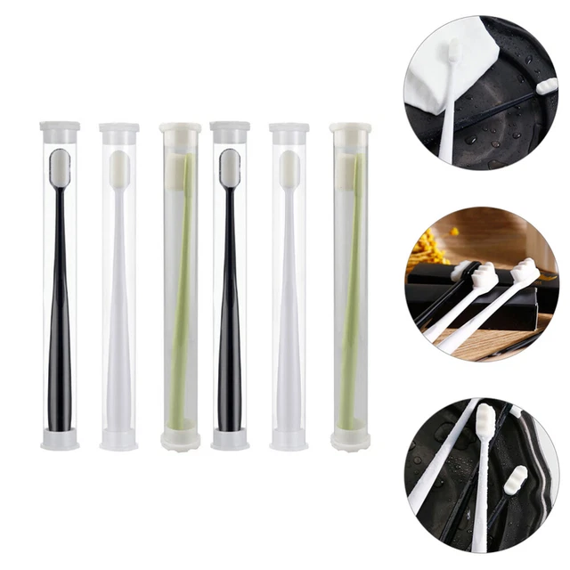 6 piezas Nano cepillo de dientes para embarazadas ABS Highlight mango cepillo de dientes de mano