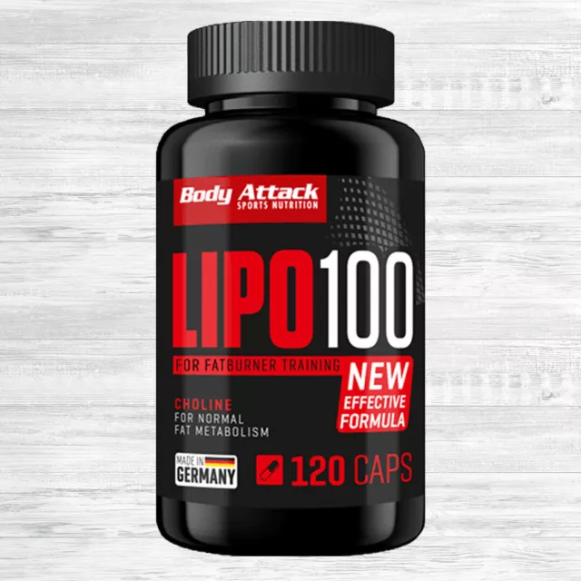 Body Attack LIPO 100  120 Kapseln  386,30 €/kg Koffein Diät Booster