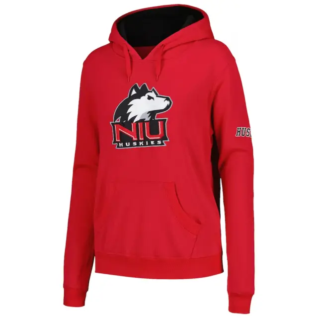 Northern Illinois Huskies Colosseum Women's Red Big Logo Pullover Hoodie Size L