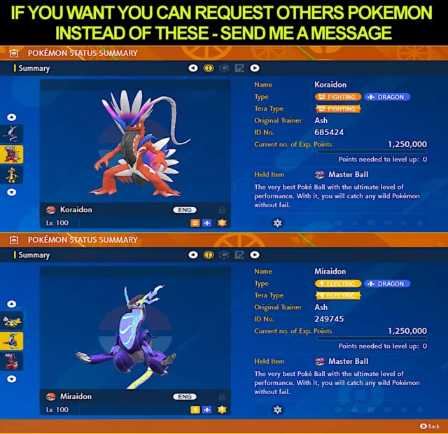 x2 ✨SHINY✨or Not GARDEVOIR + GALLADE 6IV BATTLE-READY POKEMON