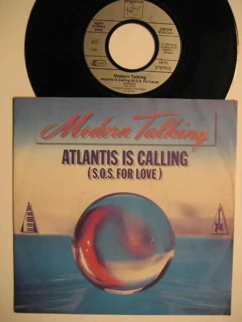 Modern Talking Atlantis Is Calling S.o.s. For Love 7" Vinyl Single Vinyl