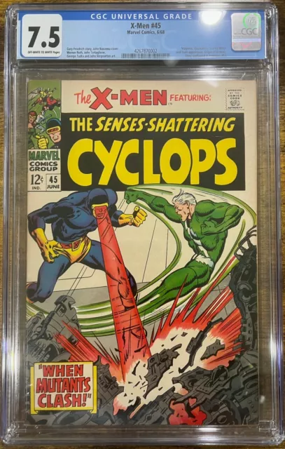 Uncanny X-Men Vol.1 #45 Jun 1968 John Buscema CGC 7.5