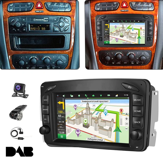 Android 13 Autoradio Für Mercedes - 7 Zoll Touchscreen Mit Navi & Rückfahrkamera