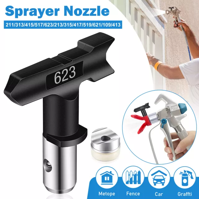 Airless Spray Gun Tips Nozzle For Titan Wagner Paint Sprayer Tool 211-621 Series