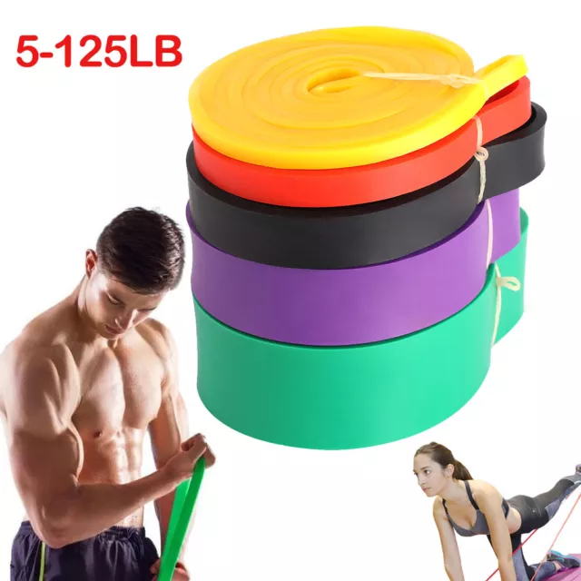 Heavy Duty Resistance Bands Set 5 Loop for Gym Exercise Pull up Fitness Workout