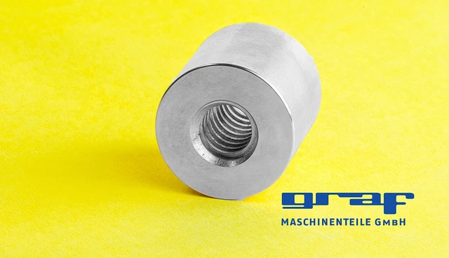 Écrous Ronds Fendus DIN 546 - Acier Zingué Brillant - Filetage Métrique - Pour Fixation Et Sécurité