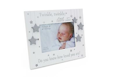 Twinkle Little Star Baby Cornice Foto 5x3 .5 pollici-Battesimo Baby Regalo