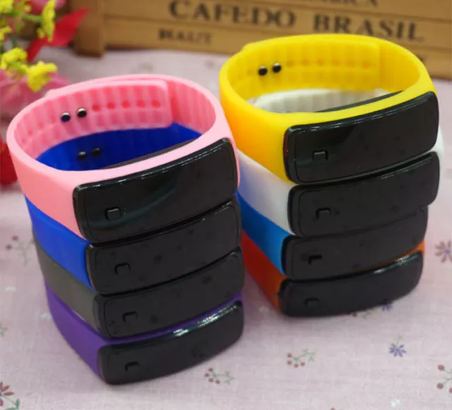 Silicone Digital LED Watch Sports Men Women Wrist Kids Stocking Stuffer