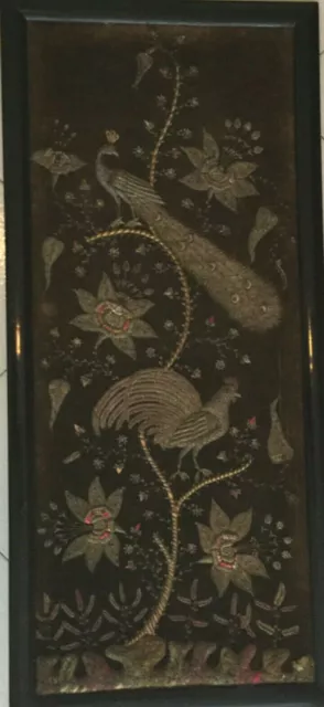 Ricamo Antique Eastern Embroidery  Broderie Stickerei Paravento Xix Eastern