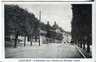 Luxembourg Diekirch - Esplanade 1930 cover on sepia W. Capus published postcard
