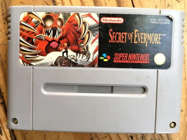 Cartouche Seule Secret Of Evermore 100% Originale Super Nintendo Snes Pal Fra