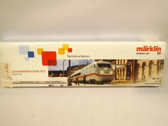 Marklin 36712 ICE 2 Train Pack 4-Car Set 3-Rail DCC/AC Sound (HO Scale) Boxed