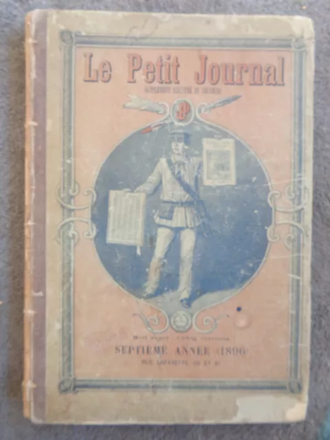 LE PETIT JOURNAL Supplément illustré année 1893 Reliure éditeur Revue ancienne