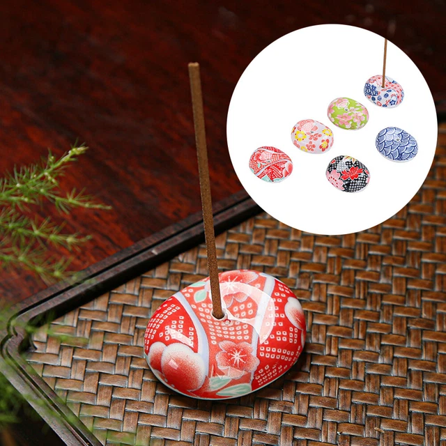 Soporte de cerámica: 6 piezas quemador de cono japonés vintage de porcelana