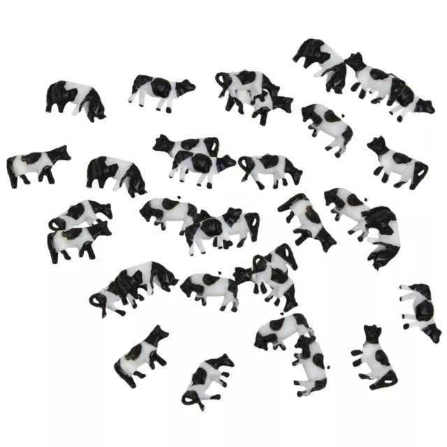 Miniatura animali da fattoria modello 30 pz mucche in scala N per layout ferroviario e edilizio