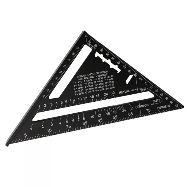 Guitar Action Gauge Triangle Ruler Black Accurate Woodworking Carpenter Tria LSO